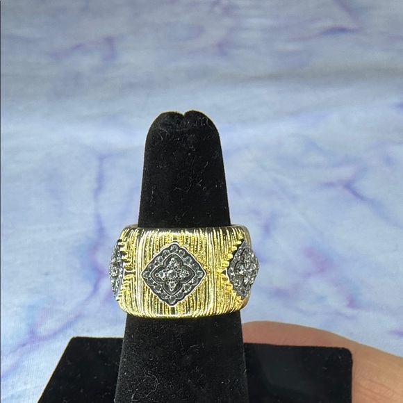 Jewelry - Gold-Tone Crystal Statement Ring - Women's Jewelry